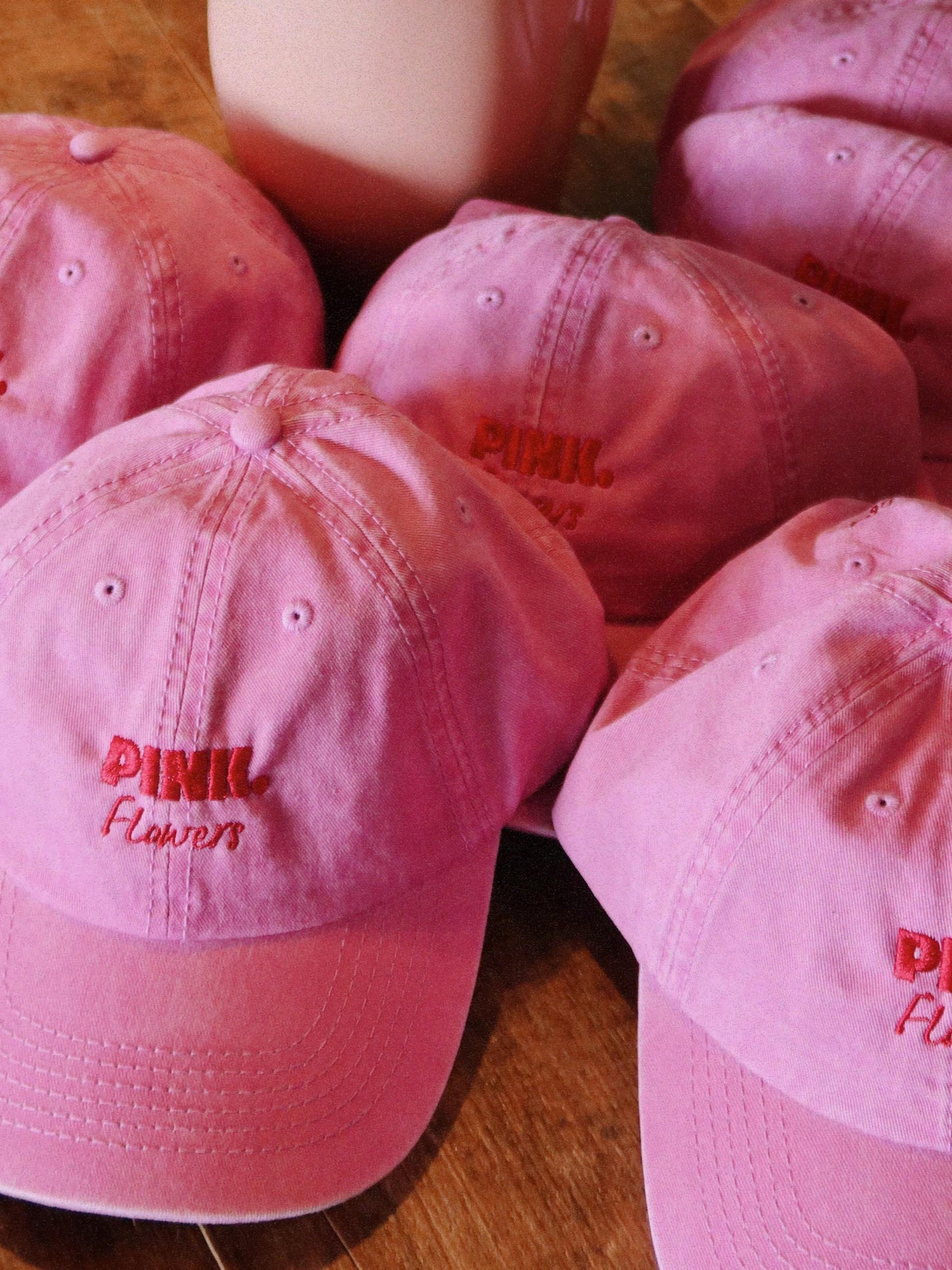 Pink.Flowers Cap