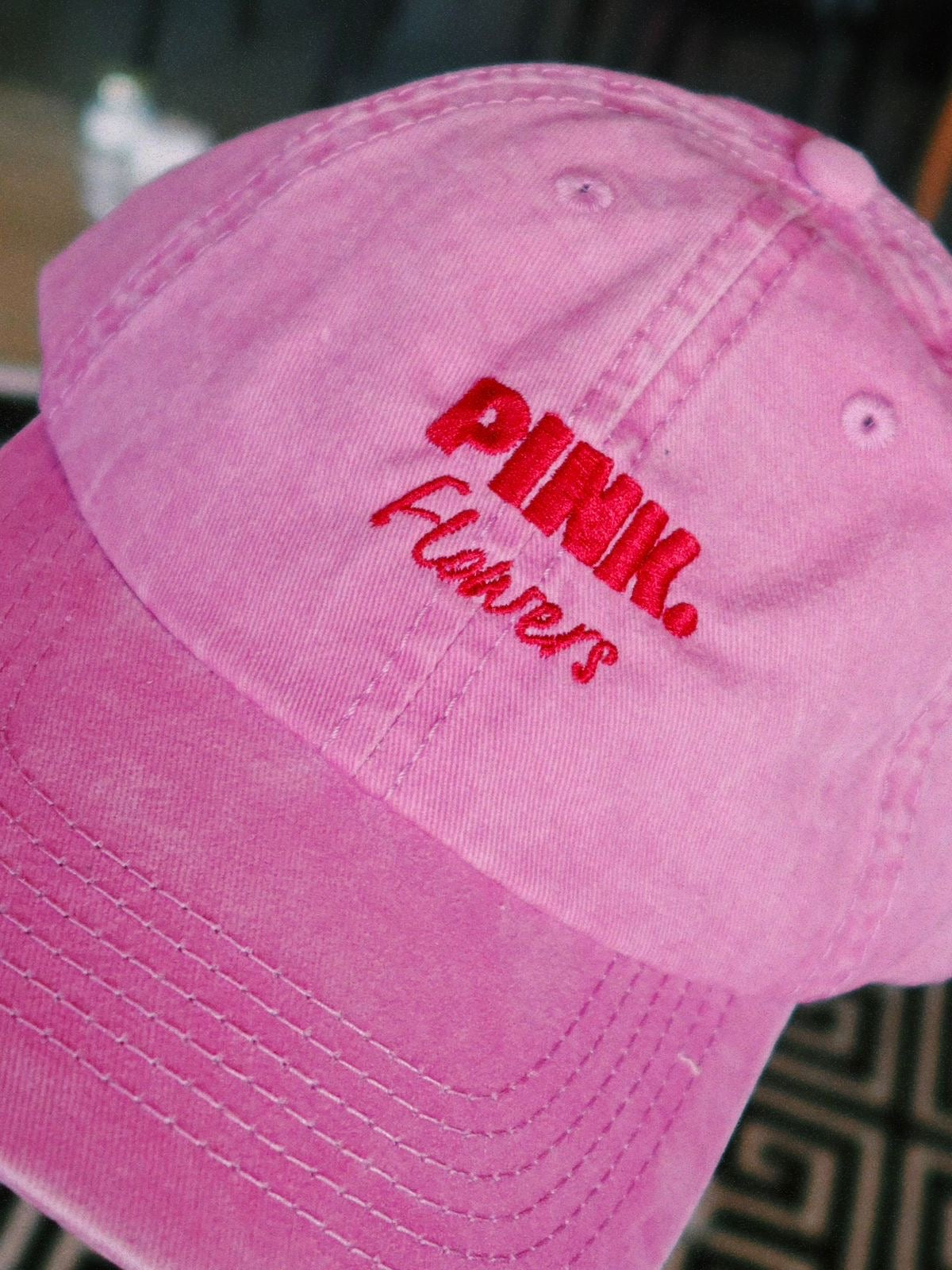 Pink.Flowers Cap