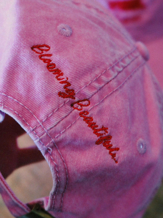 Pink.Flowers Cap